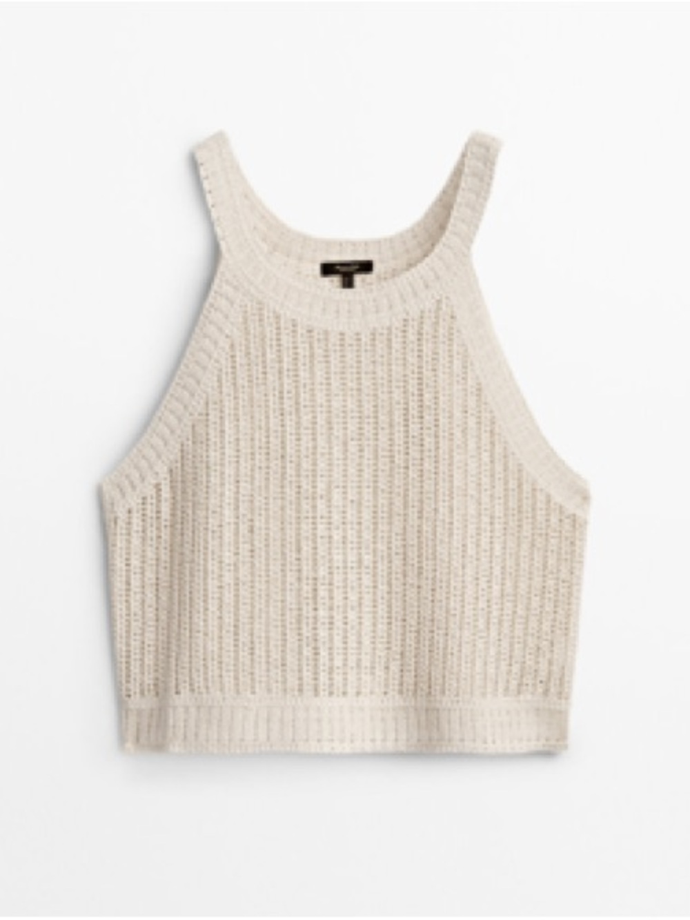 Mossimo Dutti Cream Strappy Crochet Tank Top